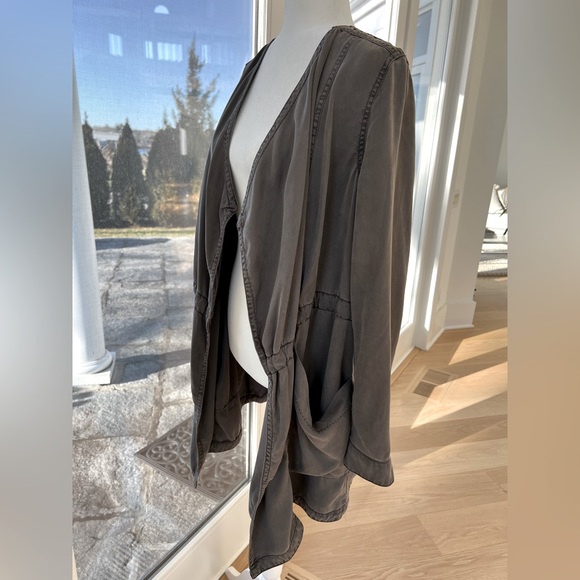 Anthropologie Hei Hei Grey Open Front Jacket - Size Small - Picture 5 of 16